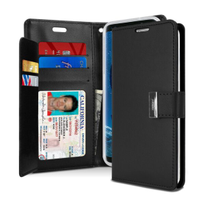 Goospery Rich Diary Wallet Case for Samsung Galaxy S9 - Black